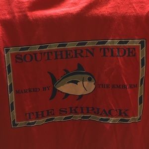 HOT PINK SOUTHERN TIDE LOGO TEE